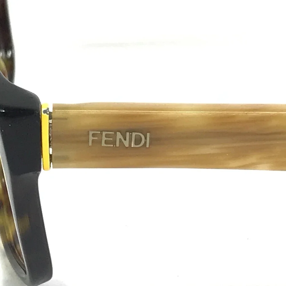 Fendi Eyeglasses Frames F1026 215 Tortoise Brown Rectangle Full Rim 53-16-140